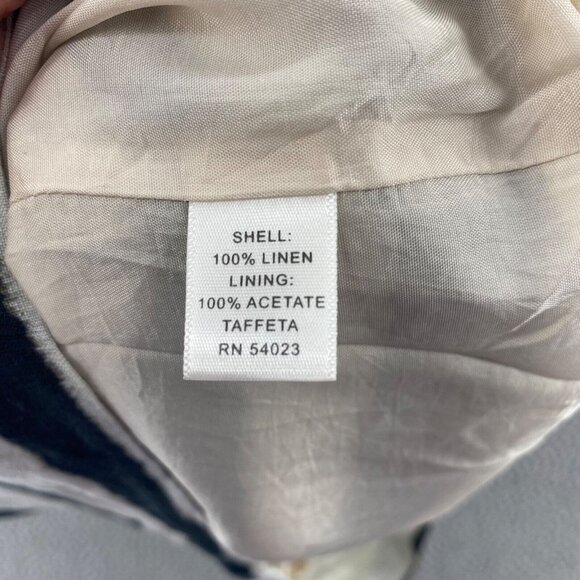 Banana Republic Dress Women 10 Ivory Black Zebra Stripe Linen Sheath Career Work - Picture 6 of 11